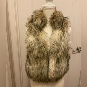 Ann Taylor Loft Faux Fur Vest